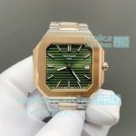 PP+Factory Swiss Copy Patek Philippe Cubitus 5821 Half Rose Gold Green Dial Automatic Watch 